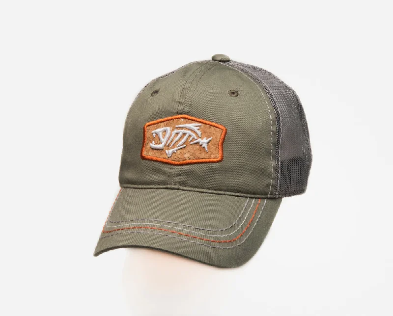 Sage Green, Orange, Cork & Gray