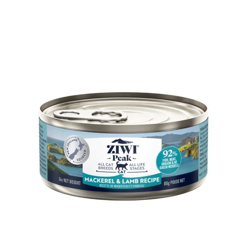    - Grain-free cat food recommendations  Ziwi Peak Wet Cat Food Mackerel And Lamb Canned 85G