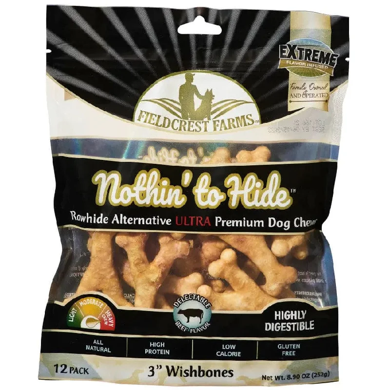 - Cat stress soothing sprayFieldcrest Farms Nothin' To Hide Ultra Wishbone Dog Treat