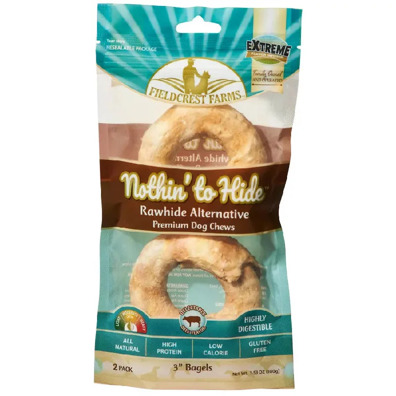 - Chinchilla cooling ice nest ceramic plateFieldcrest Farms Nothin' to Hide Bagels Beef Dog Treat 3 in