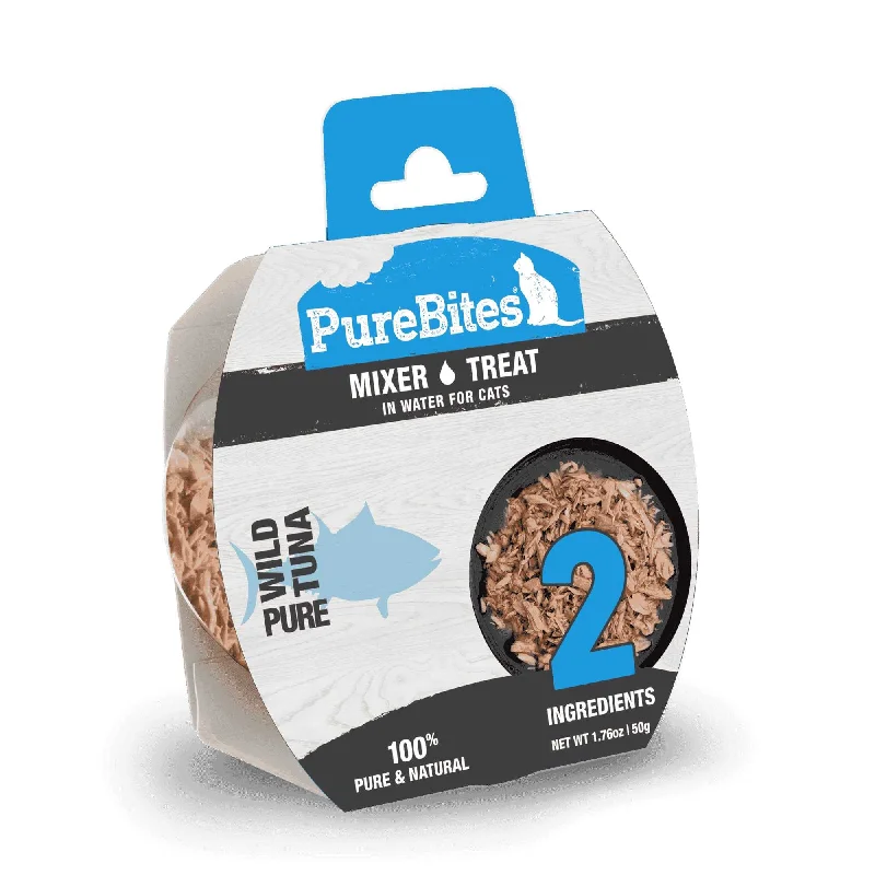 - Air box TSA certified check-inPureBites Mixers Wild Skipjack Tuna in Water Cat Food 12 / 1.76 oz - Air box TSA certified check-inPureBites Mixers Wild Skipjack Tuna in Water Cat Food 12 / 1.76 oz