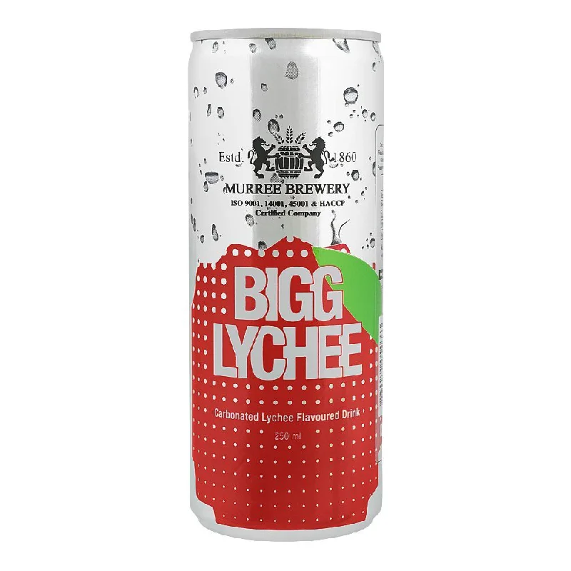 ---MURREE BREWERY DRINK BIGG LYCHEE TIN 250 ML
