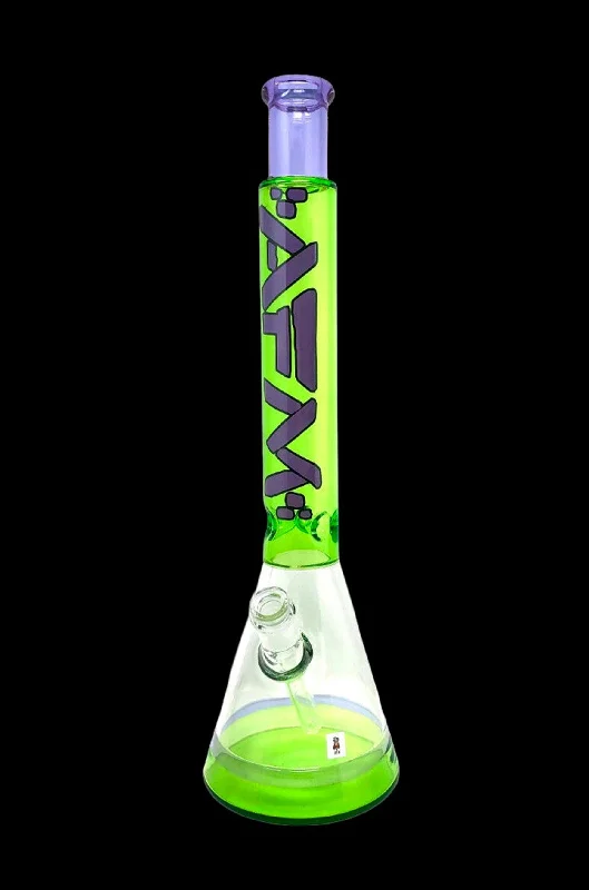 Pet ProductsAFM Glass Quasar Glass Beaker Bong - Lime/ Purple
