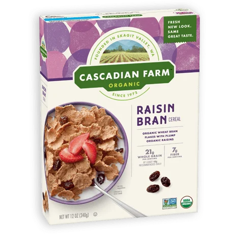 - Natural latex pet mattressCascadian Farm Raisin Bran Cereal Og 12 Oz