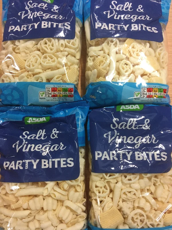 - Pregnant cat delivery room warming box4x Bags of ASDA Salt & Vinegar Party Bites (4x150g)
