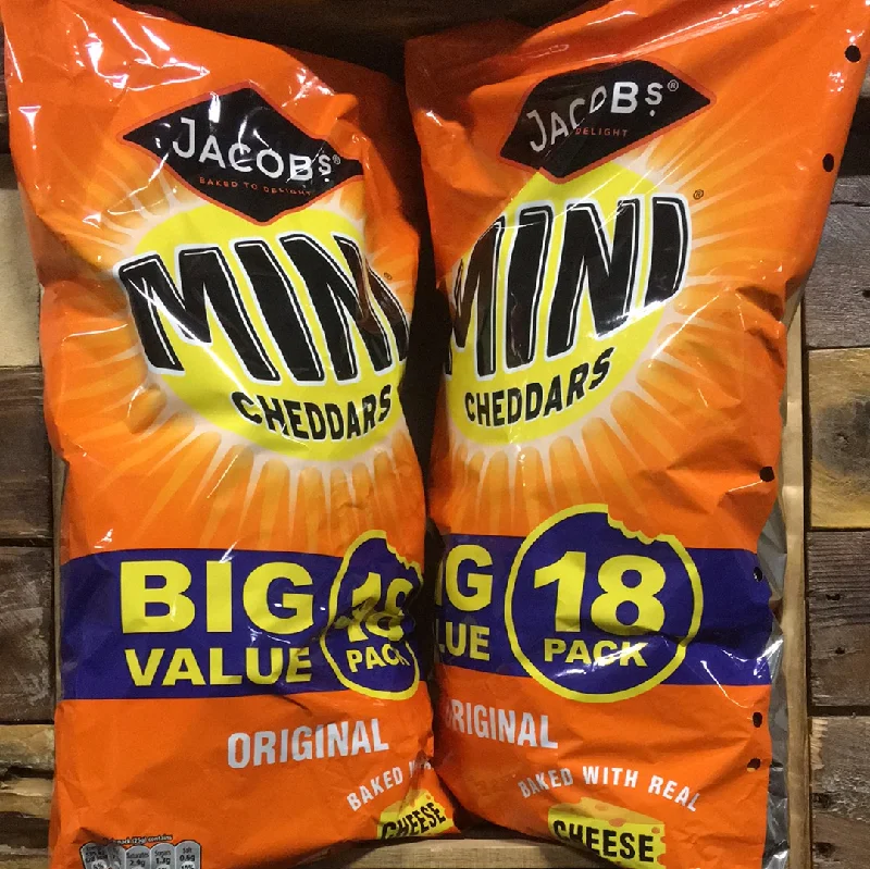 - Teething and chewing toys for puppies36 x Jacobs Mini Cheddars Original (2 Packs of 18 Bags - 2x450g)