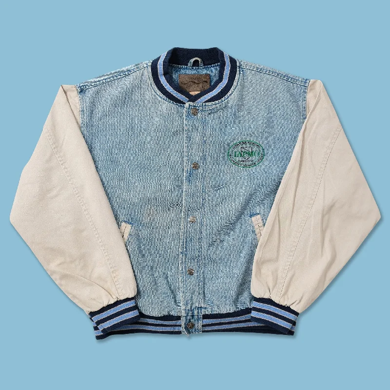 - Foldable and portable cat bagVintage Denim Varsity Jacket Medium