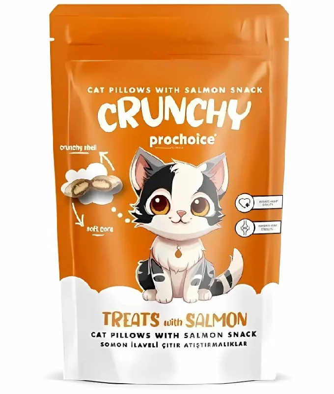    - Digestive care cat food  Prochoice - Crunchy Cat Treats With Salmon 60g