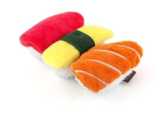 - Teething and chewing toys for puppiesP.L.A.Y Sushi Plush Dog Toy