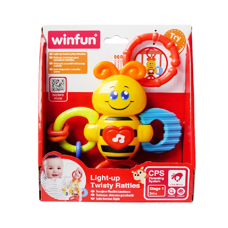 - Parrot climbing and standing wooden frame0625 WIN FUN TWISTY RATTLE BASIC