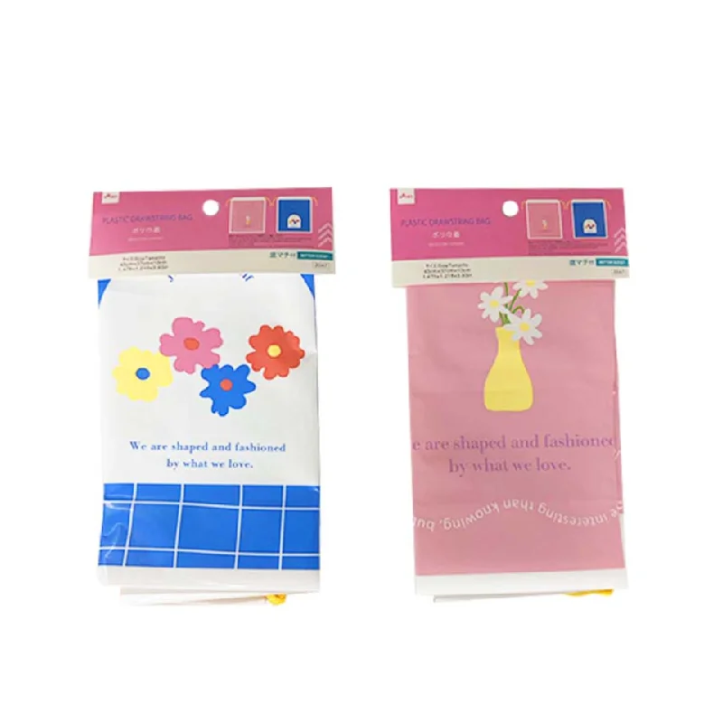 - Parrot climbing and standing wooden framePlastic Drawstring Bag Flower 45cm x 37cm x 10cm - Parrot climbing and standing wooden framePlastic Drawstring Bag Flower 45cm x 37cm x 10cm