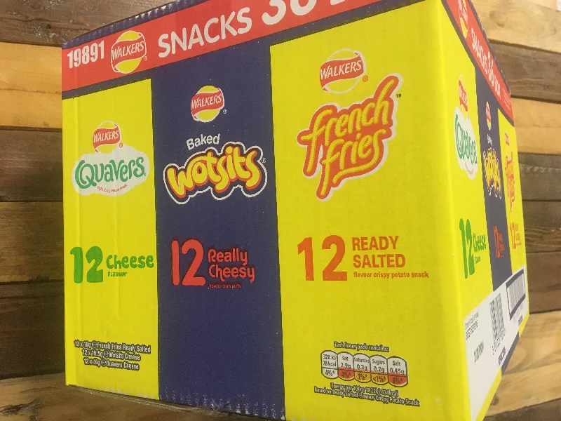 ---Walkers Snacks Variety Box 36 Bags