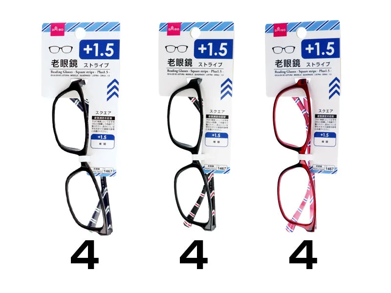 - Durable nylon dog leash wholesaleReading Glasses -Square Stripe- Plus1.5-