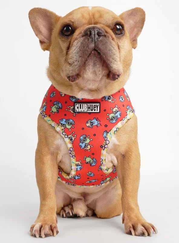 Pet Halloween clothesThe Mushroom Party Reversible Harness