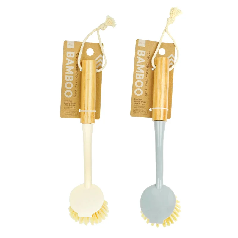  -Anti-scratch sofa protective coverBamboo Round Brush with Scraper