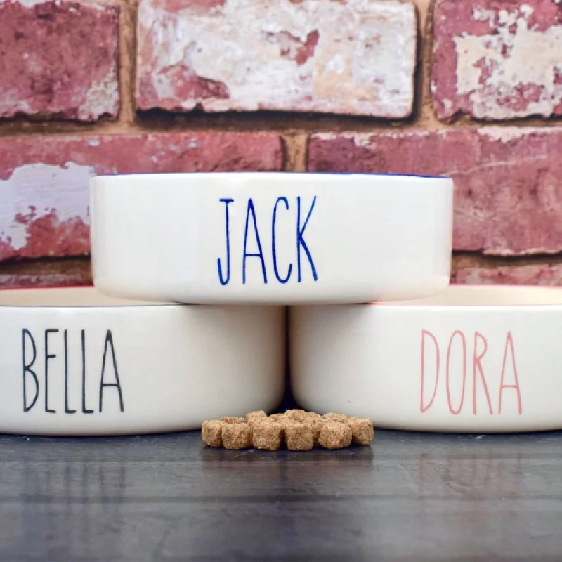 - Pregnant cat delivery room warming boxPersonalised Skinny Font Dog Bowls