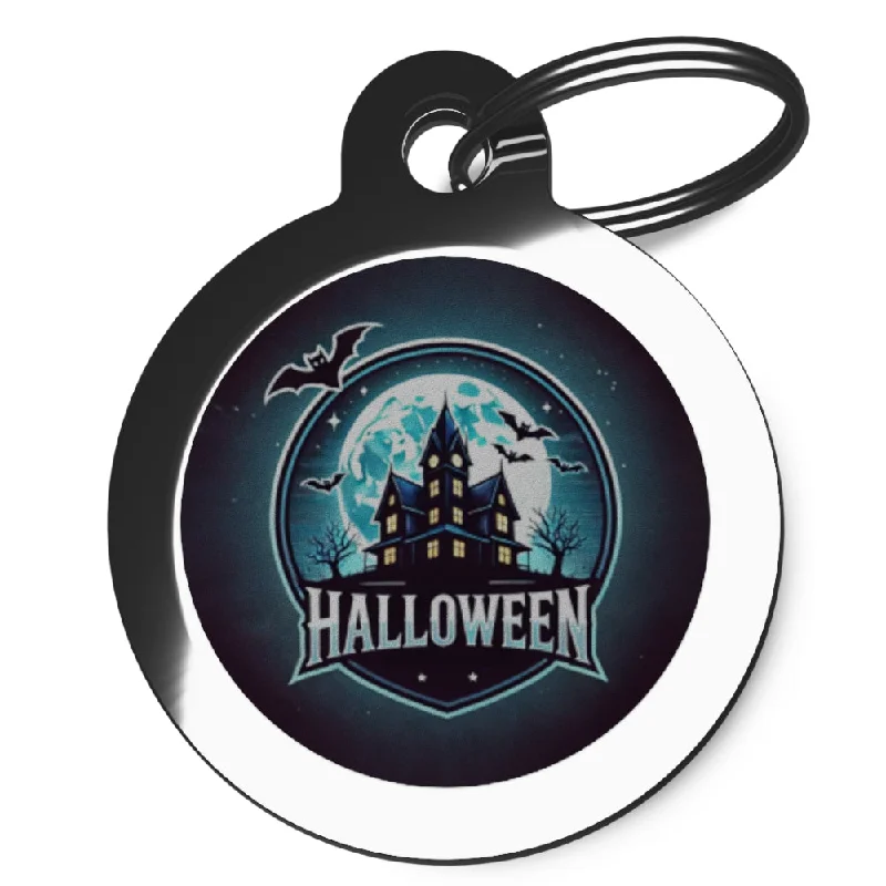 - Chinchilla cooling ice nest ceramic plateHaunted House Dog ID Tag