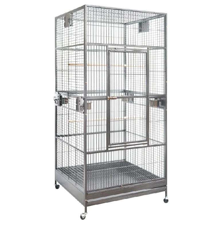- Air box TSA certified check-inYES4PETS XXL 203cm Macaw Parrot Aviary Bird Cat Pet Cage On Wheels