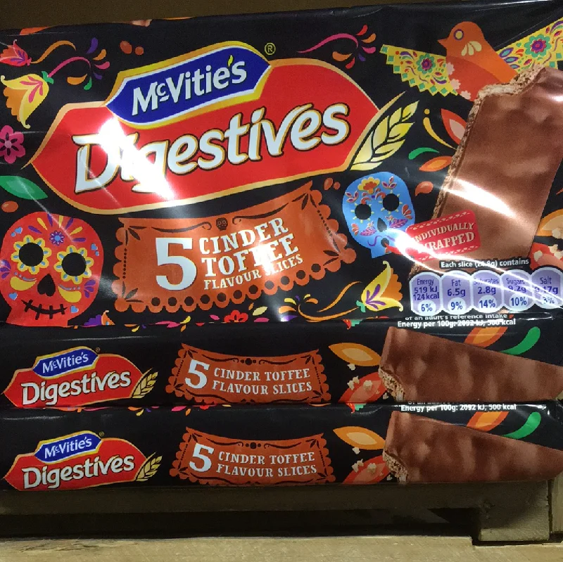 - Custom pet birthday cake15x McVitie's Digestives Cinder Toffee Flavour Slices (3 Packs of 5 Slices)