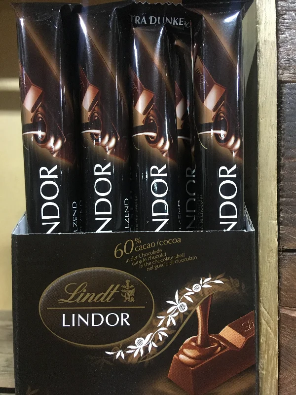 - Teething and chewing toys for puppies12x Lindt Lindor 60% Dark Chocolate Treat Bars (12x38g) - Teething and chewing toys for puppies12x Lindt Lindor 60% Dark Chocolate Treat Bars (12x38g)