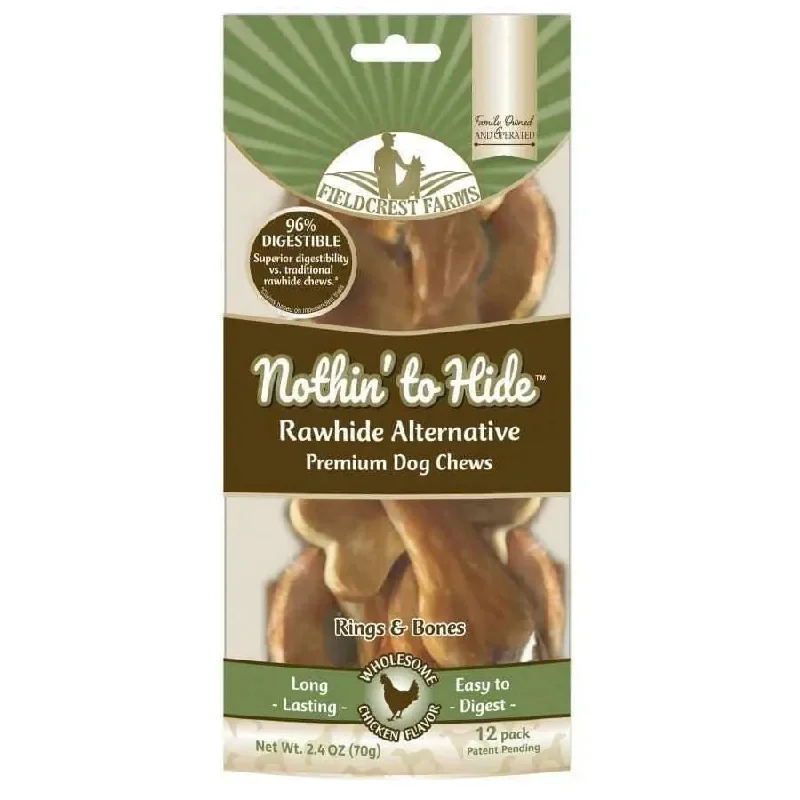 - Foldable and portable cat bagFieldcrest Farms Nothin' to Hide Chicken Ring Bone Dog Treat 12 pk