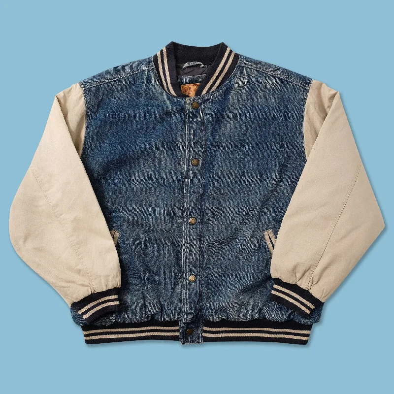 - Custom pet birthday cakeVintage Padded Denim Varsity Jacket XLarge