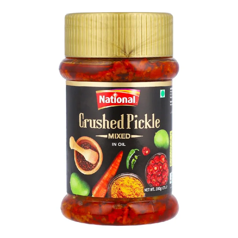 - Rabbit grass rack to prevent waste food boxNATIONAL CRUSHED PICKLE MIX 390GM