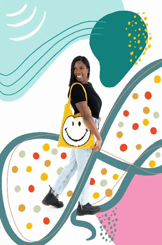 - Custom pet birthday cakeSmiley Face Tote (Crochet)