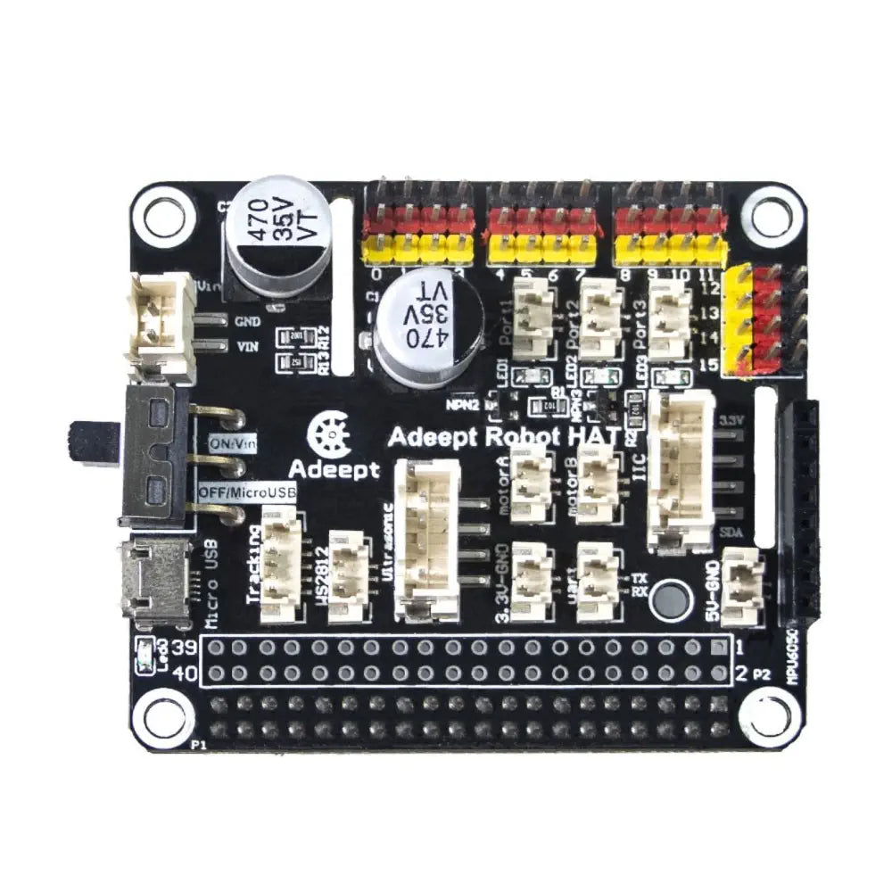 ---Adeept Smart Robot Car Driver HAT for Raspberry Pi