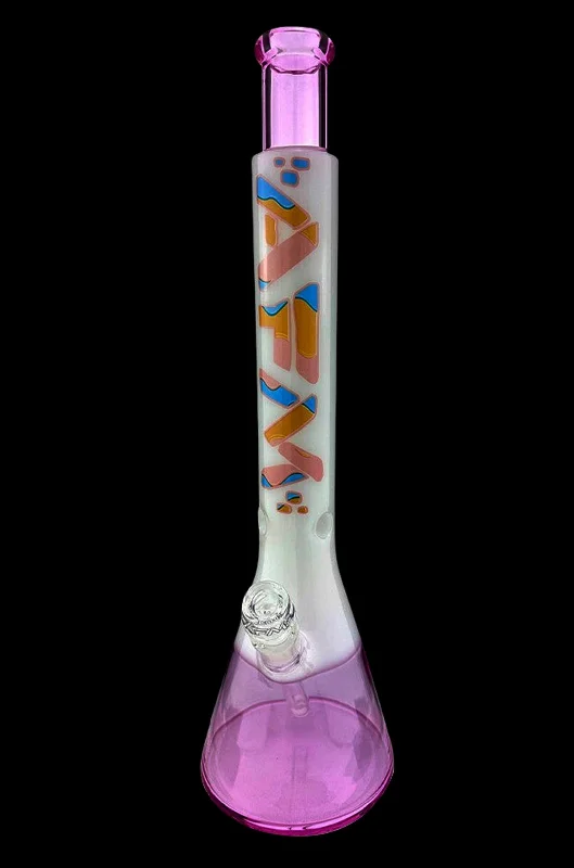 ---AFM Glass Ice Cream Quasar Glass Beaker Bong