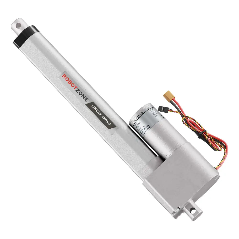 - Remote interactive pet feederServoCity Heavy-Duty Linear Servo (Position Control, 12-24V, 112lb Thrust, 0.6"/sec, 8" Stroke)