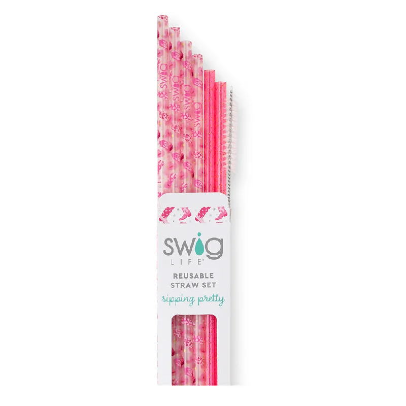 - Solid wood cat climbing frame customizedLet's Go Girls + Pink Glitter Reusable Straw Set - Solid wood cat climbing frame customizedLet's Go Girls + Pink Glitter Reusable Straw Set
