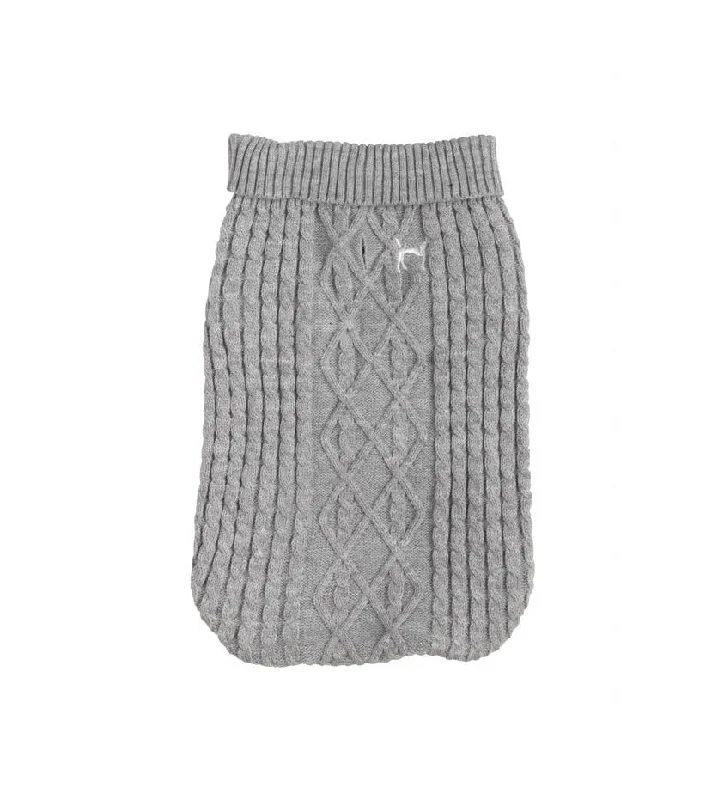 - Cat hair ball removal and hair removal creamGrey Cable Dog Jumper by House of Paws - Cat hair ball removal and hair removal creamGrey Cable Dog Jumper by House of Paws