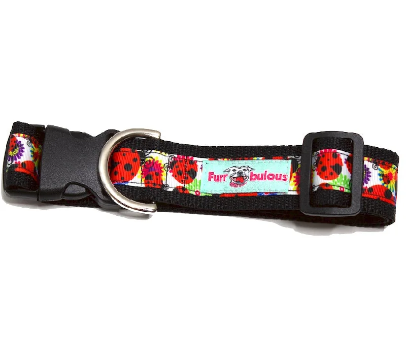  . **Pet comb to remove loose hair**Lady Bug Dog Collars - 1.5"