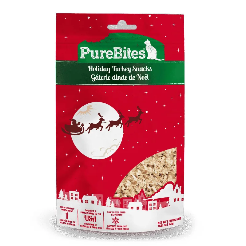 ---PureBites Holiday Turkey Cat Treats .81 oz