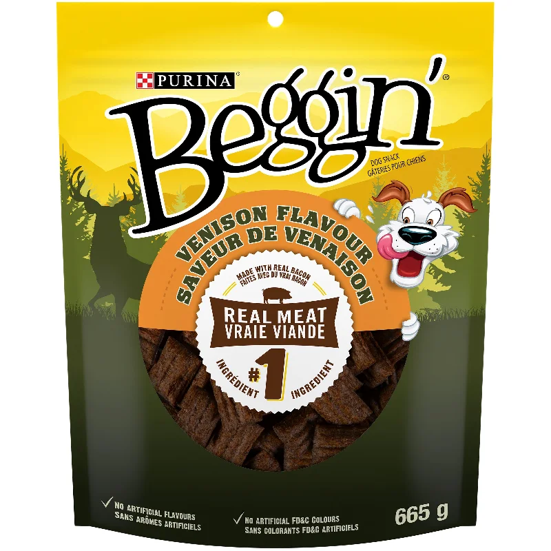 - Gastrointestinal conditioning dog foodBeggin’ Venison Flavour Dog Snacks
