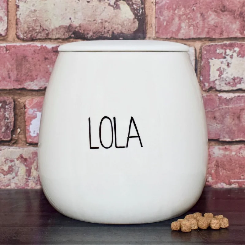 - Postoperative pet anti-licking Elizabethan collarPersonalised Skinny Font Dog Treat Jar