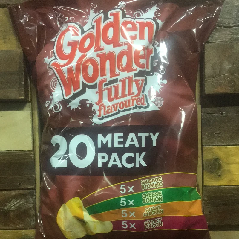 - Foldable and portable cat bagGolden Wonder 20 Pack Meaty Crisps (20x25g)