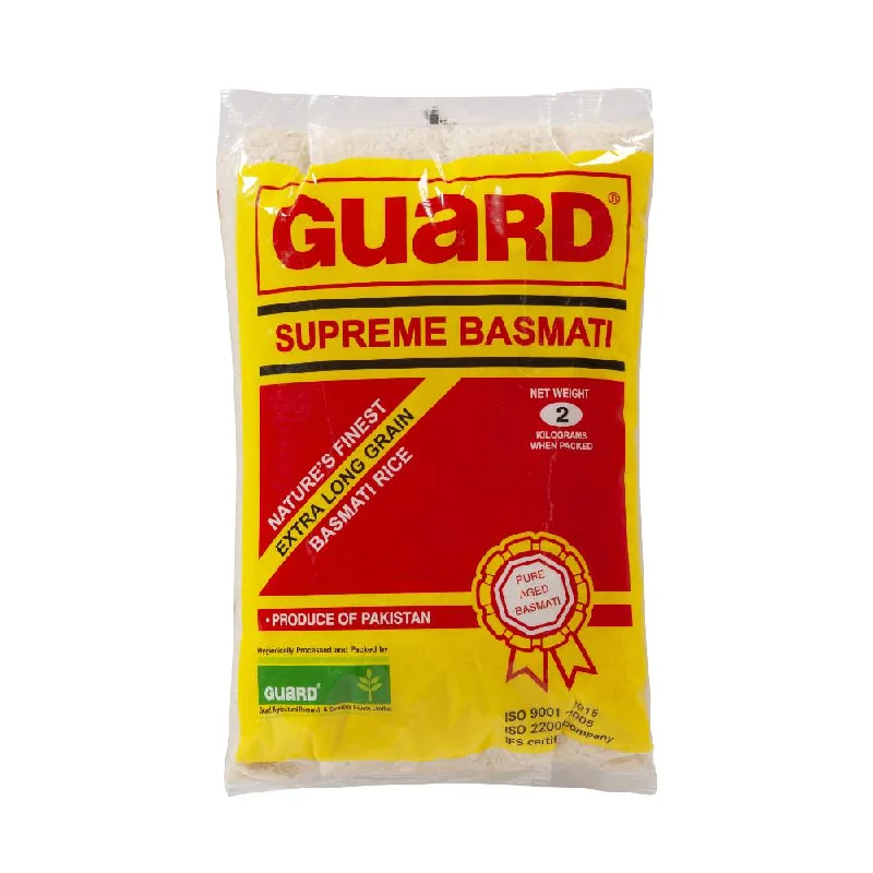 - Air box TSA certified check-inGUARD SUPREME BASMATI RICE 2 KG