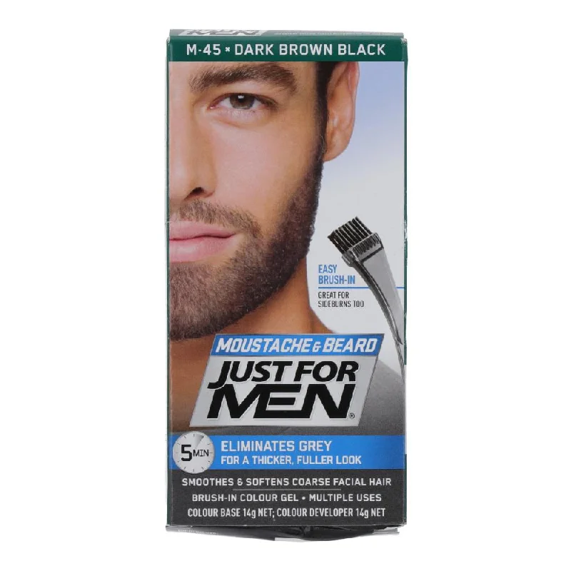 - Summer pet ice matJUST FOR MEN BEARD COLOR GEL DARK BROWN BLACK M45 PC