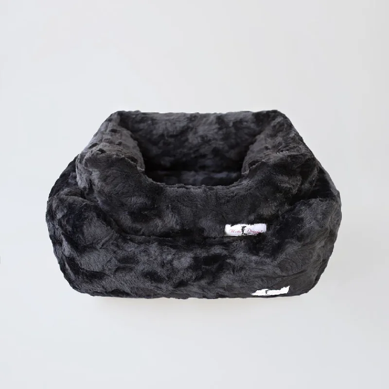  . **Cat nest winter warmth**Black Bella Dog Bed