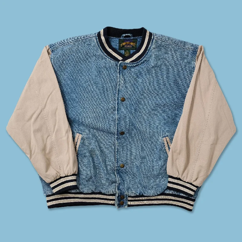 - Solid wood cat climbing frame customizedVintage Padded Denim Varsity Jacket XLarge - Solid wood cat climbing frame customizedVintage Padded Denim Varsity Jacket XLarge