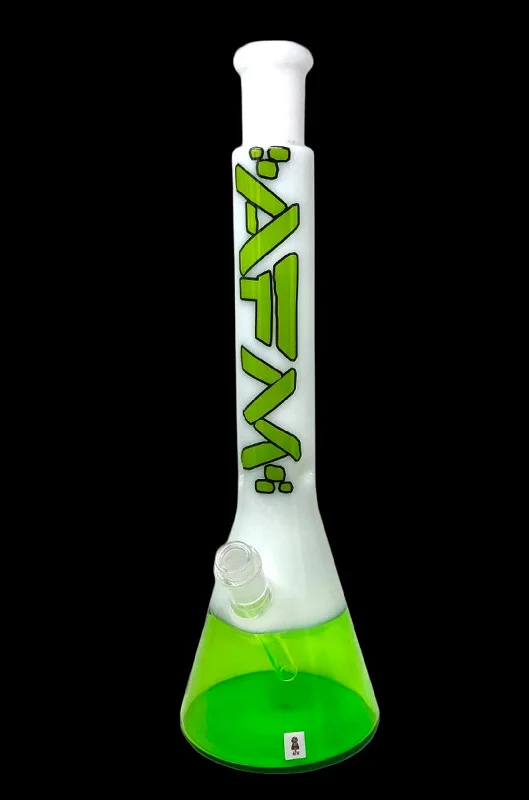 - Custom pet birthday cakeAFM Glass Quasar Glass Beaker Bong - Ivory/ Lime