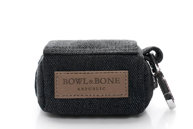 - Pet tear stain cleaning wipesBowl and Bone Mini Black Dog Poo Bag Holder