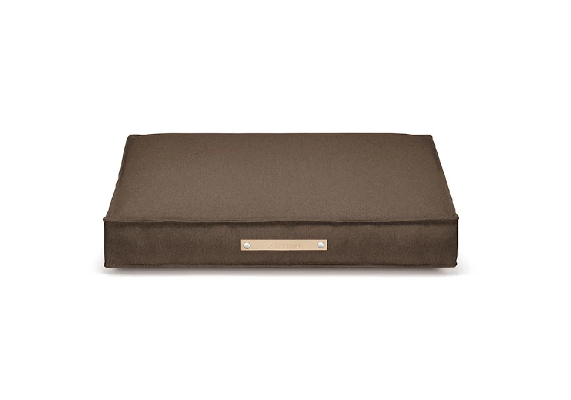 - Organic cotton dog bibsTove Brown Cushion Dog Bed by Labbvenn