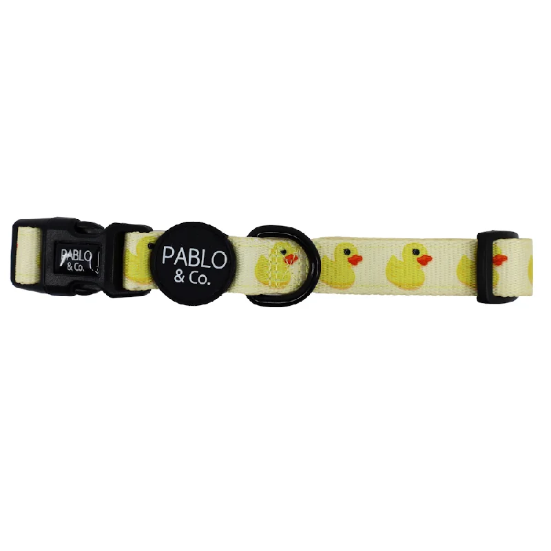   . **Dog bathing brush massage**Pablo & Co Rubber Ducky Dog Collar