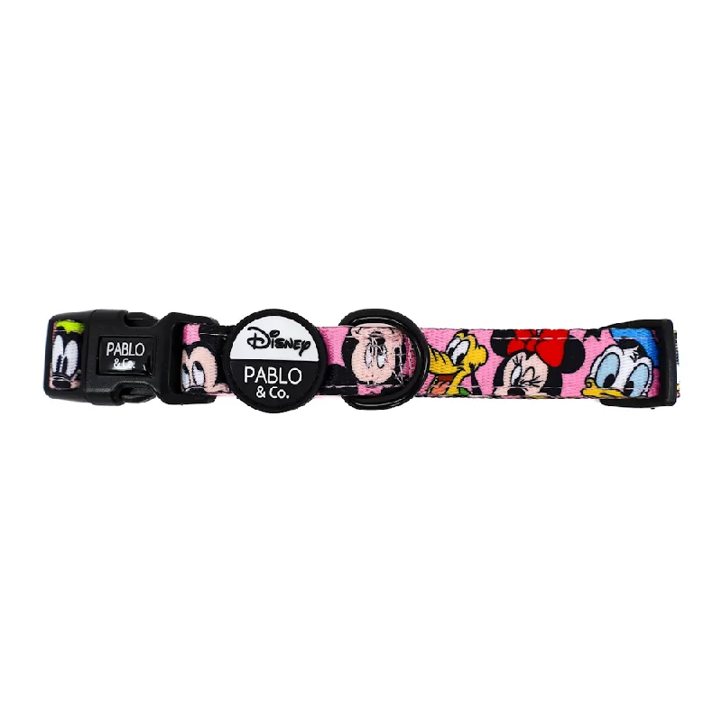  . **Cat comb to remove hair balls**Pablo & Co Mickey & Friend: Dog Collar Pink