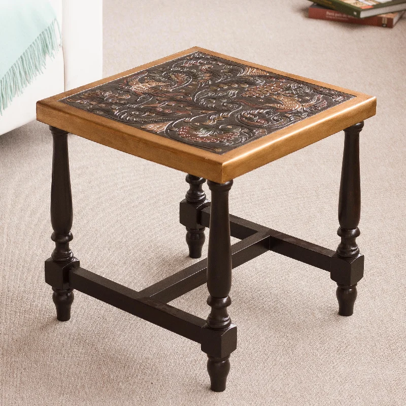 - Chinchilla cooling ice nest ceramic platePeacock Garden Colorful Bird and Nature-Inspired Leather and Wood Table - Chinchilla cooling ice nest ceramic platePeacock Garden Colorful Bird and Nature-Inspired Leather and Wood Table