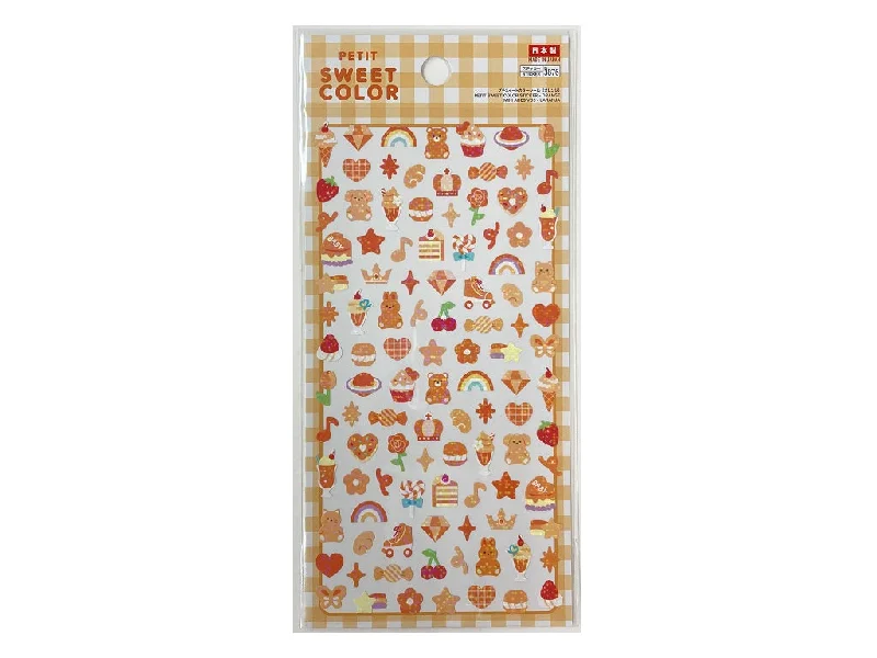 - Pet tear stain cleaning wipesPetit Sweet Color Sticker - Orange