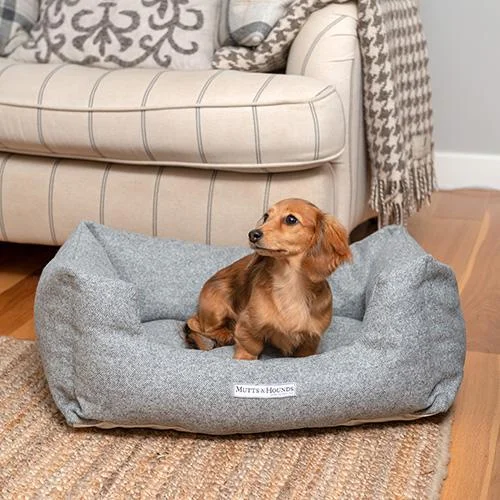 - Smart cat litter box with automatic cleaningLuxury Stoneham Grey Tweed Boxy Dog Bed by Mutts & Hounds - Smart cat litter box with automatic cleaningLuxury Stoneham Grey Tweed Boxy Dog Bed by Mutts & Hounds